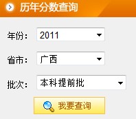 2011年广西医科大学高考录取结果查询2