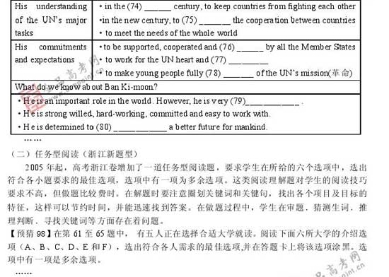 2008年高考各科预测简易报告(英语)36