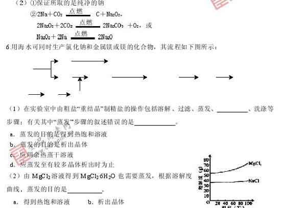 2008年高考最有可能考到的20题(化学)17