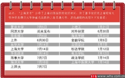 上海高校暑假放假安排出炉　交大放假最迟被调侃太“学霸”2