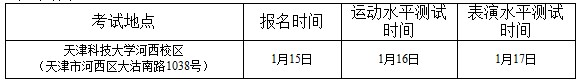 天津科技大学2014年表演（运动艺术表演）专业招生简章3
