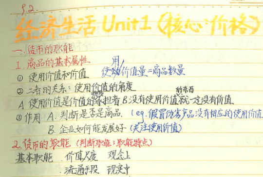 2014漯河高中文科学霸高中政治高考状元笔记3
