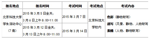 北京科技大学2015年视觉传达设计专业招生简章3