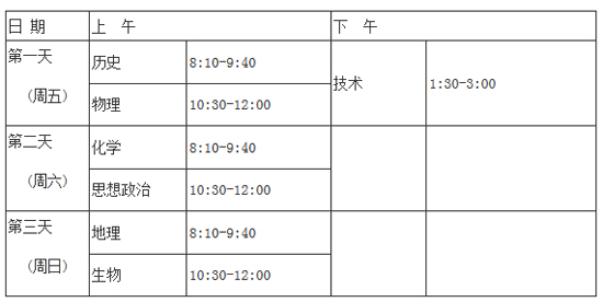 浙江省普通高校招生选考科目考试实施办法2