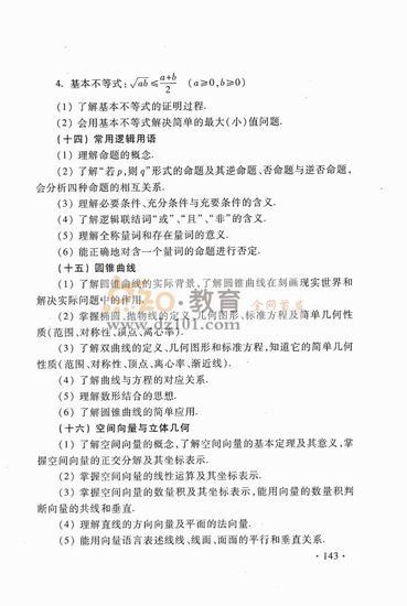 2016新课标高考大纲数学理（高清图片）15