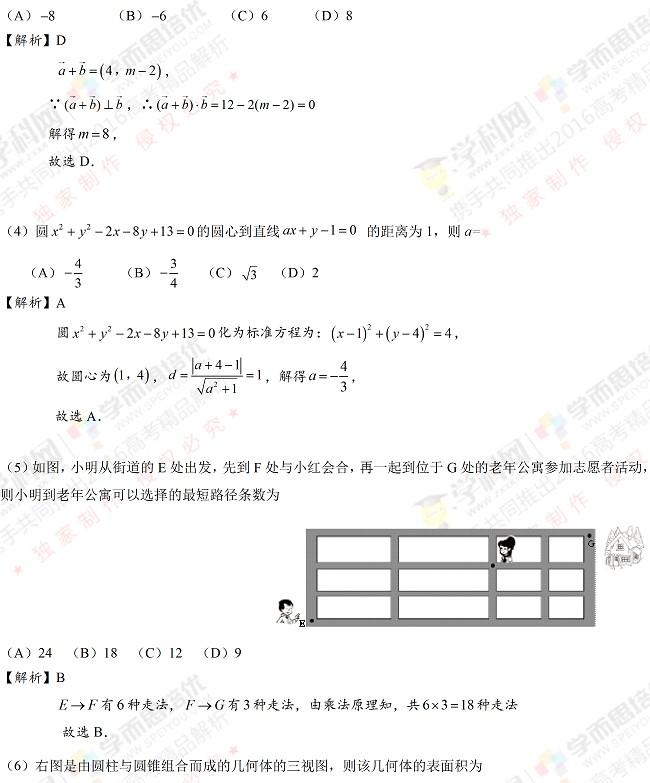 2016高考新课标Ⅱ卷理数试题（解析版）2