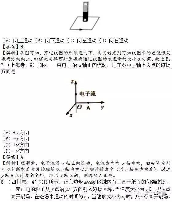 2016全国各省市高考物理题6