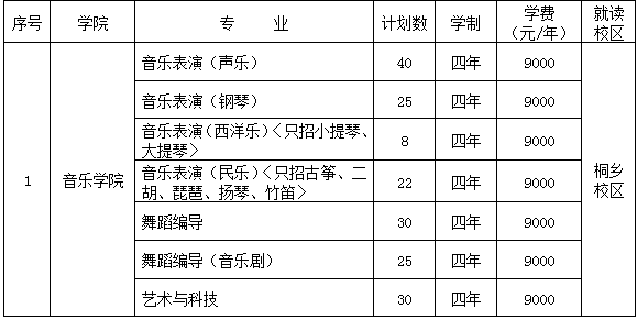 浙江2017年传媒学院艺术类招生简章5