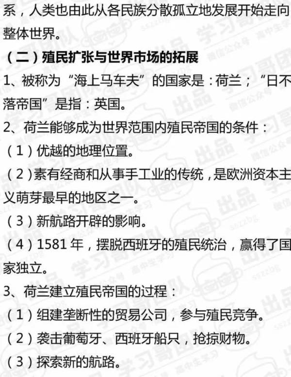 高中历史必修二知识点全汇总10