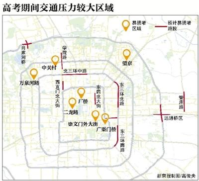 京城下周迎2018年高考 考点集中区易堵1