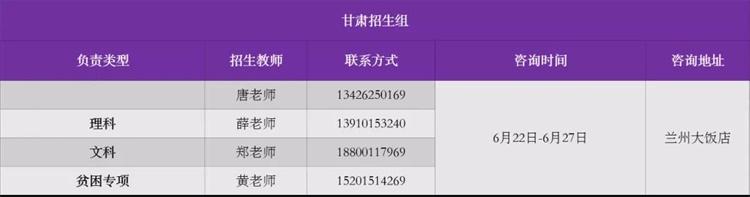 清华大学2019年各省招生组联系方式（陆续发布）6